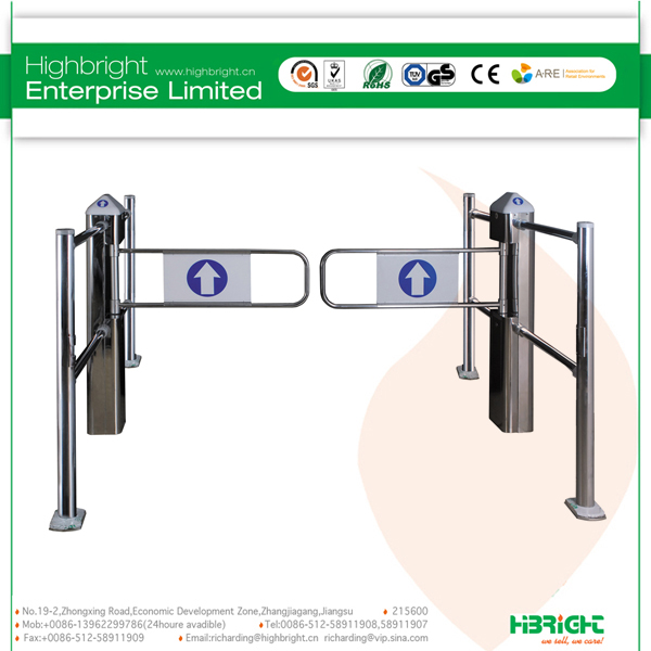 Automatic Manual Swing Turnstile Gate for Supermarket