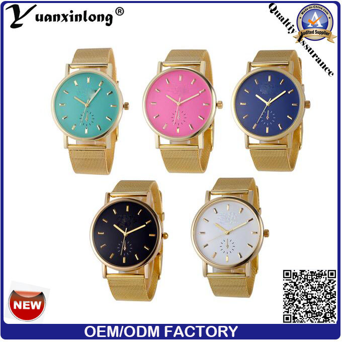 Yxl-642 Mesh Band Geneva Ladies Watches Made in China Cheap Price Colorful Watch Dial Design