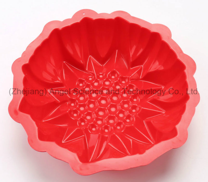 Holiday Medium Size 3D Flower Silicone Muffin Baking Pan Sc55 (9