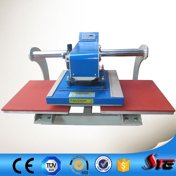 CE Double Station 40*50 Upglide Pneumatic T Shirt Automatic Heat Printing Machine