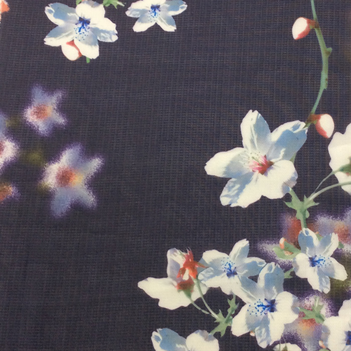 Flower Printing Fashion Polyester Garment Fabric