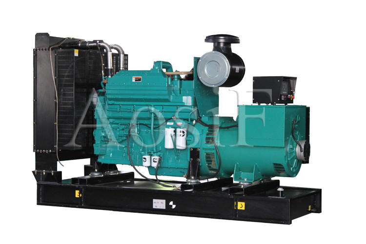 Aosif 50Hz 300kw Industrial Duty Cummins Diesel Engine & Leory Somer Alternator Generator Set