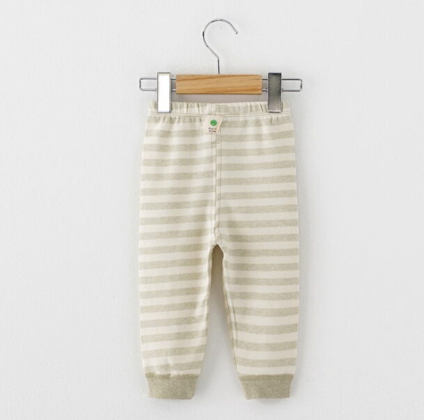 100% Organic Cotton Baby Infant Stripe Pants