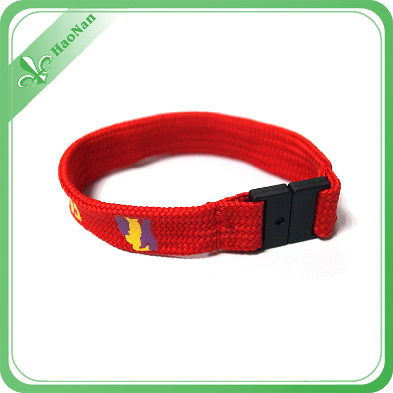 Custom Woven Wristband Small Min Quantity for Single Festival