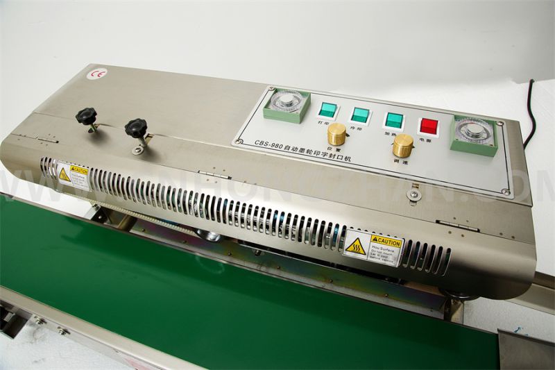 CBS980 Continuous Aluminum Foil Sealing Machine for Pouch