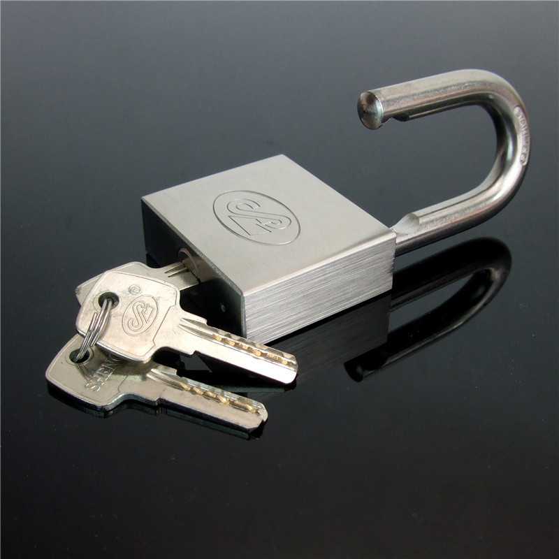 Square Type Stainless Steel Padlock with Computer Key