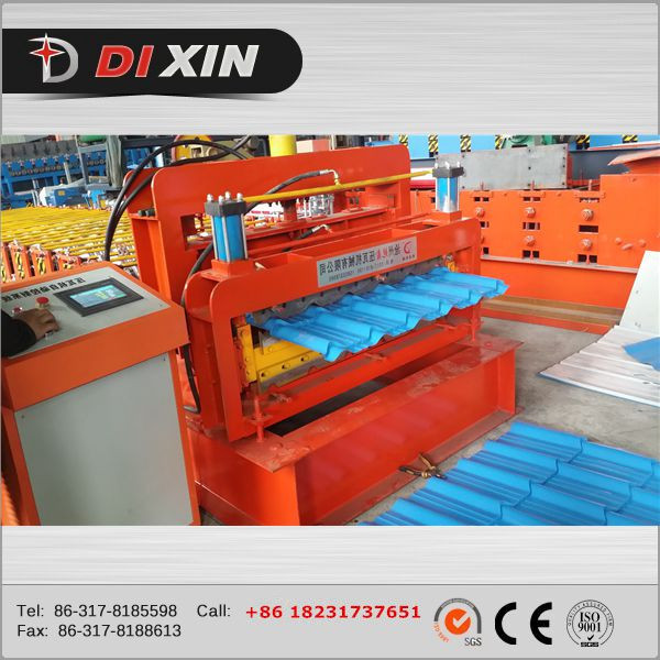 Color Steel Glazed Roof Tile Roll Forming Machine