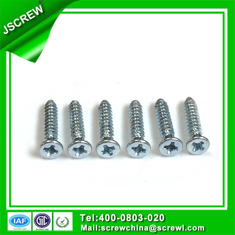 M2.3*12 Blue Zinc Plating Countersuk Self Tapping Screw