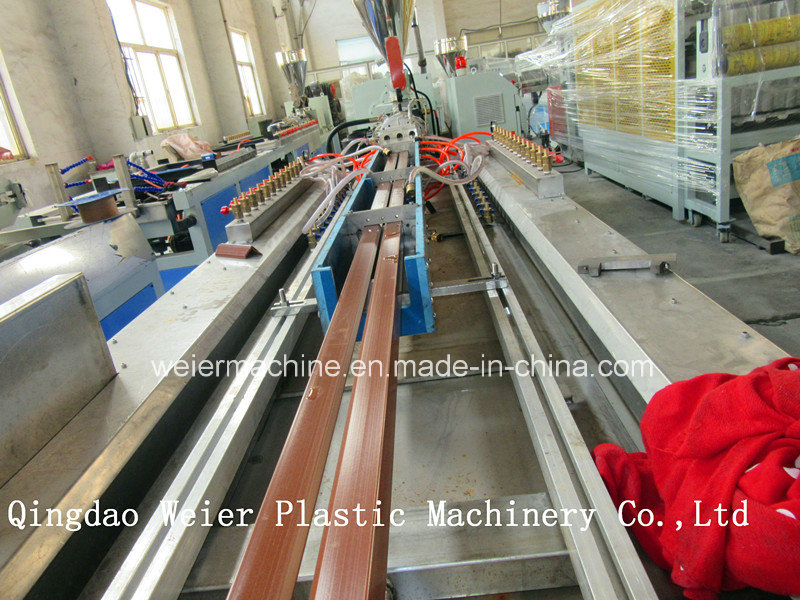 PE/PP Wood Plastic Composite Profile Extrusion Line