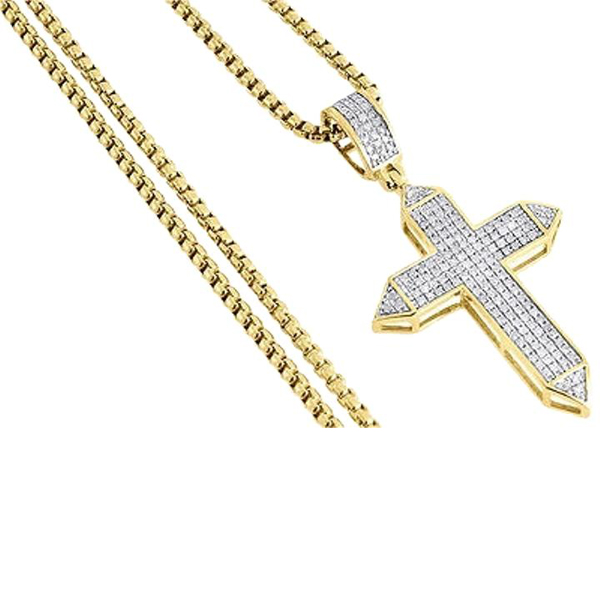 Gold Plated 925 Sterling Silver Cross Pendants Jewelry Wholesales