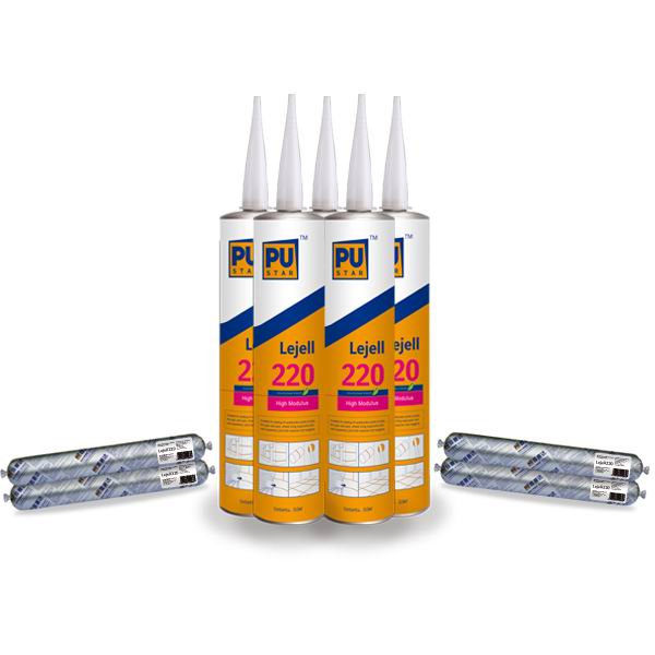 Pustar High Modulus Polyurethane Construction Sealant, Connection Joints (Lejell 220 Black)