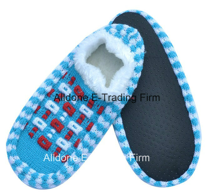 Custom Made Anti-Slip Knitted Indoor Floor Shoes Socks