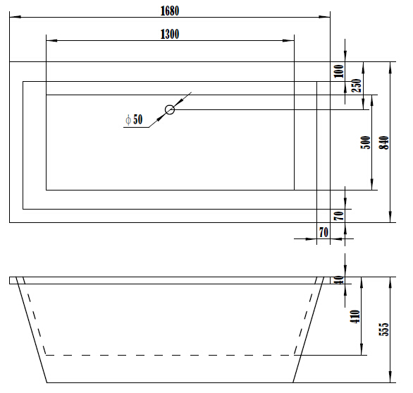 Popular Cheap Acrylic/ABS Bath Tub Freestanding