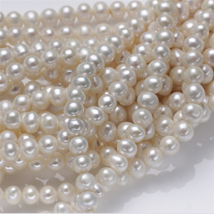 8-9mm AA Natural Freshwater off Round Pearl Strand