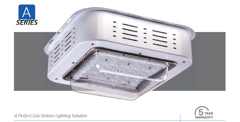 IP65 Waterproof Surface Mounted LED Gas Station Light with Philips Chips and Meanwell Driver