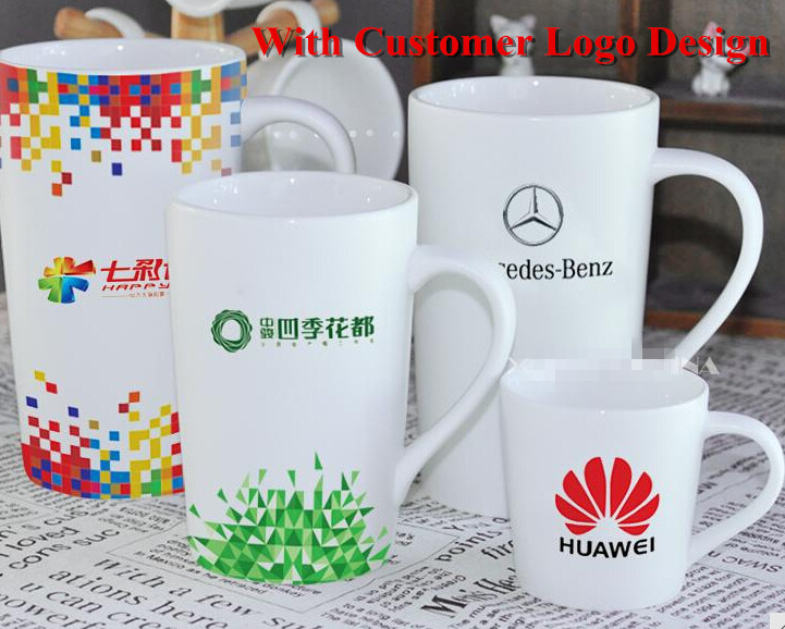 Ceramic Gift Cups Coffee Mugs with Customer Logo Design