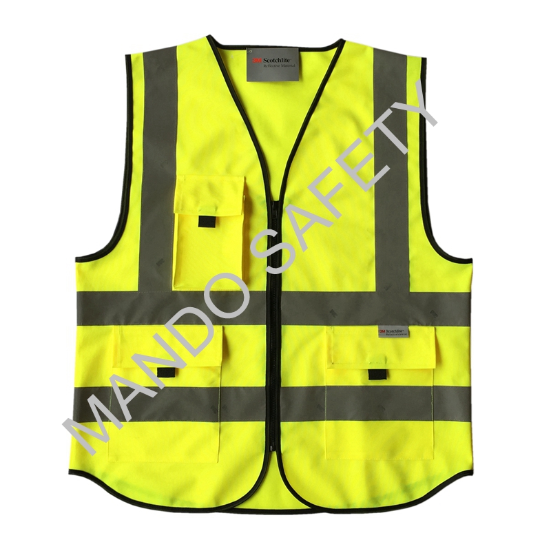 3m Reflective Tape Safety Vest with Pockets