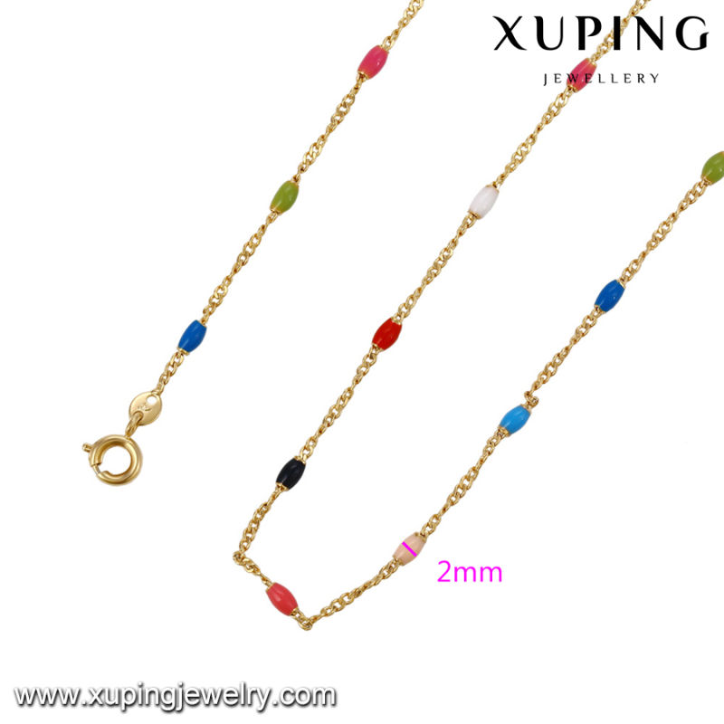 43080 Fashion Xuping Charm Gold-Plated Jewelry Chain Necklace in Hot Sales