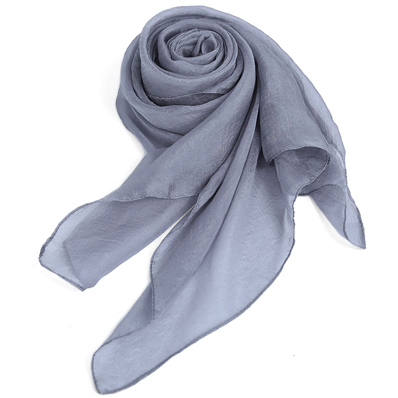 Women's Wrinkle Solid Color Soft Lightweight Scarf