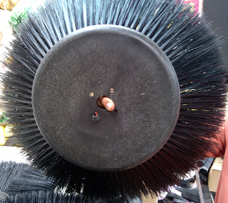 PP Material Black Round Road Brush (YY-017)