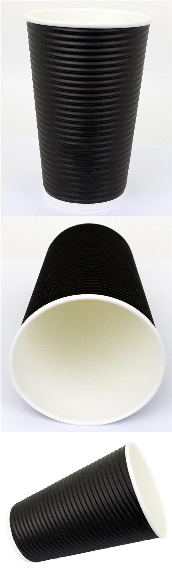 Disposable Product Logo Printed Ripple Paper Cups