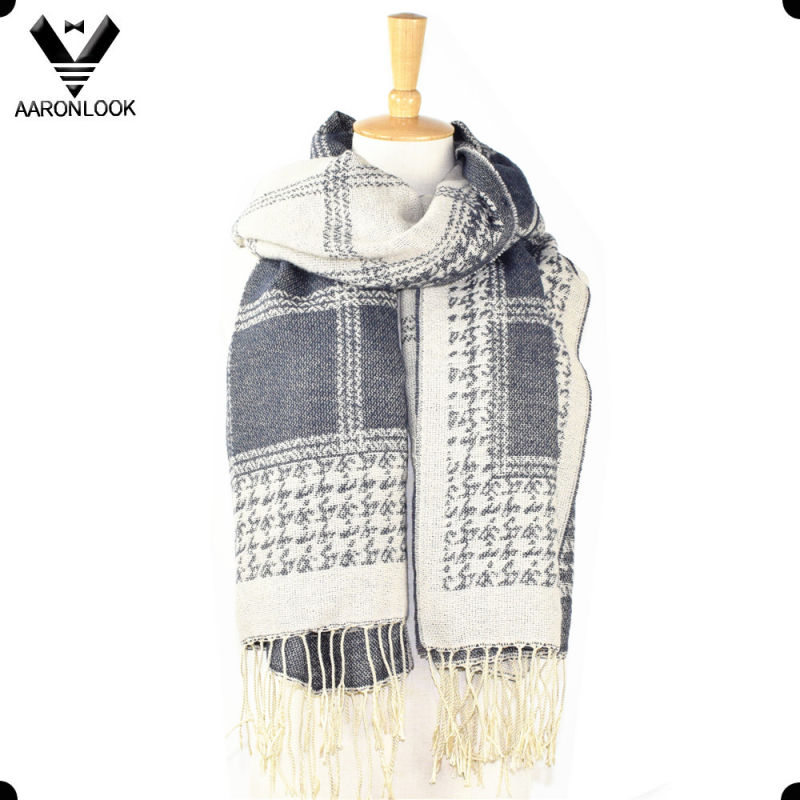 2016 New Oversize Soft Warm Woven Jacquard Pattern Scarf or Shawl