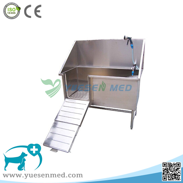 Medical 304 Stainless Steel Veterinary Animal Cleaning Tub