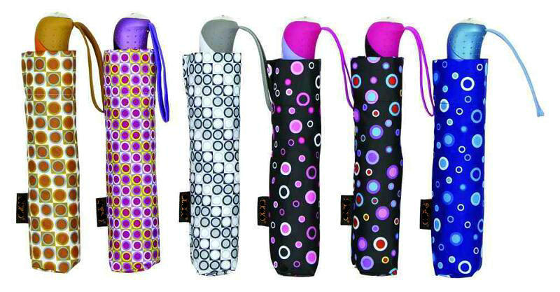 Colorful DOT Print 3 Fold Open&Close Umbrellas (YS-3FD22083969R)