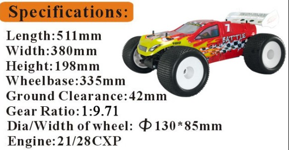 1: 8 Remote Control High Speed Petrol RC Car for Adult