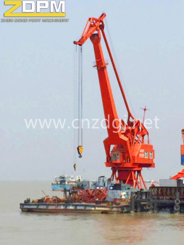 Port Used Marine Deck Crane Jib Crane Ship Crane