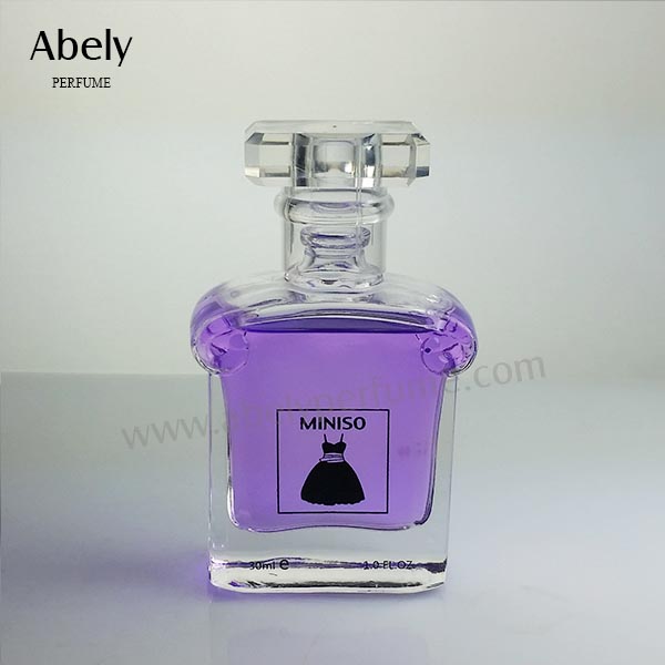 60ml Transparent Distinguish Lady Style Glass Perfume Bottle