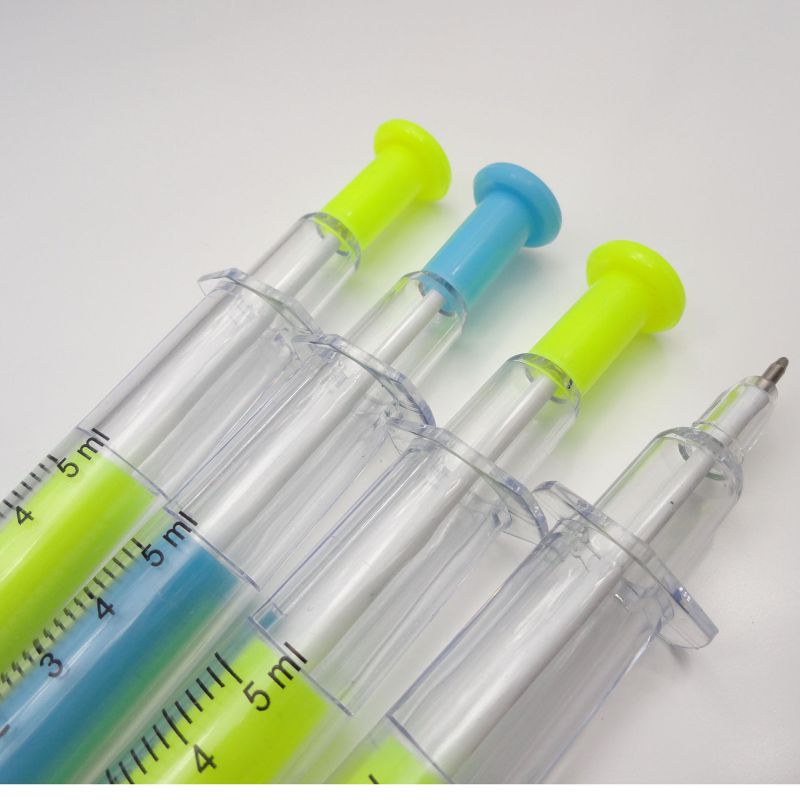 Promotional Injector Text Marker, Syringe Highlighter Pen
