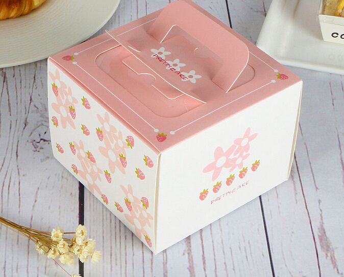 Window Cake Box Paper Custom Design Cake Boxes