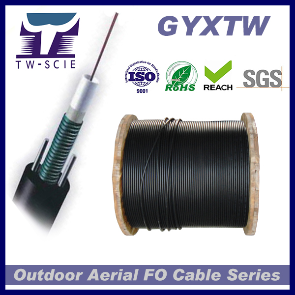 Outdoor Optical Fiber Cable Aerial GYXTW with Uni Central Loose Tube