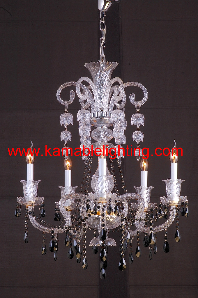 Indoor Decoration Glass Chandelier (8090-8L)