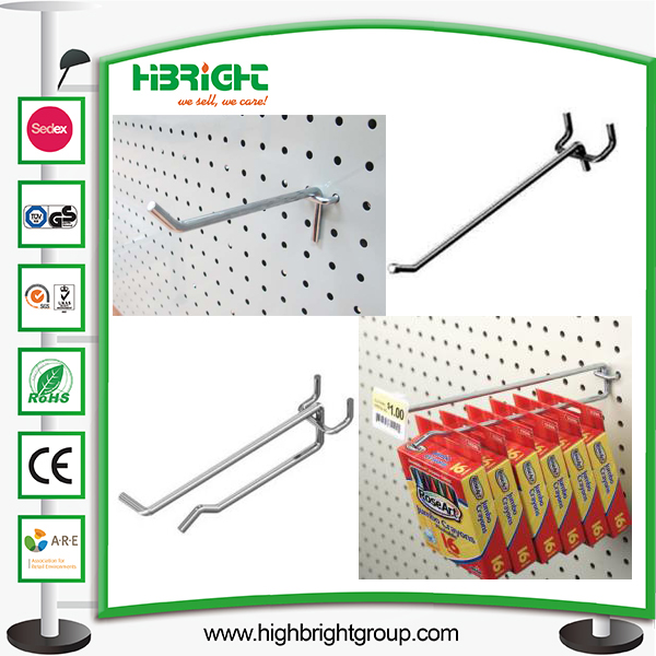 Single Double Wire Metal Hook for Retail Store