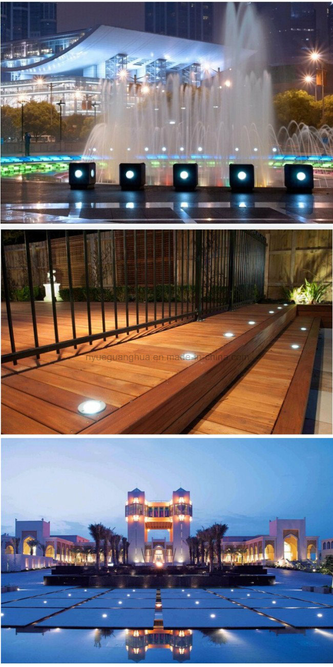 12W Warm White Cool White RGB Color LED Underground Light / LED Inground Light Outdoor