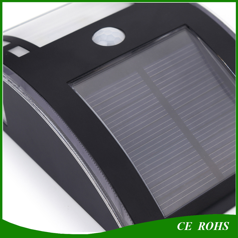 PIR Montion Aluminum Wall Mounted Solar Lamp LED Garden Lights