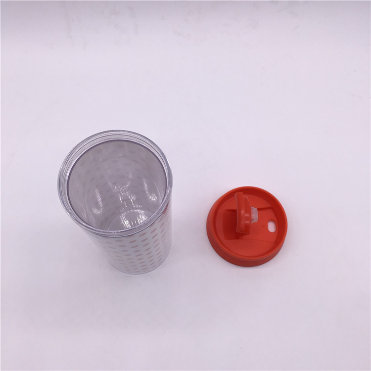 Plastic Mug Water Microwave Lid Handle Milk Drinking Cup