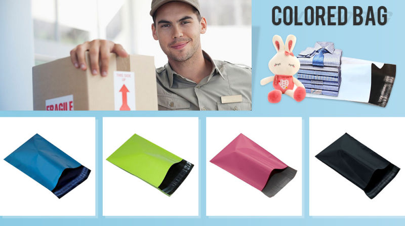 Disposable Customized Color Poly Bags with Adhesive Peel and Seal