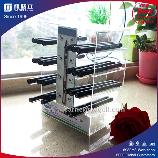 2016 New Style Clear Acrylic Pen Display