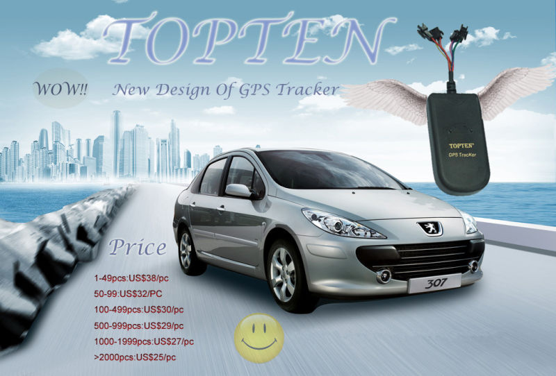 Car Motorcycle GPS Tracker with Water-Proof Design/Remote/RFID Tag Fleet Management/Crash Sensor/Speed Limiter (GT08-J)