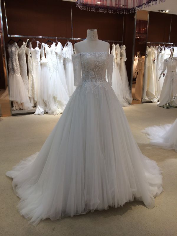 Trendy Princess Wedding Dress with Sleeves