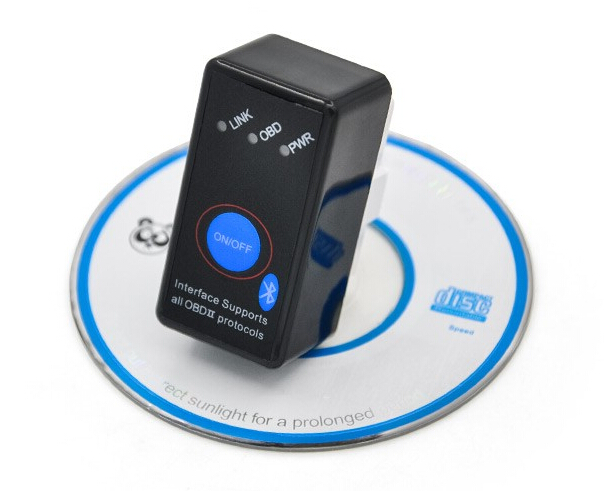 Elm327 Bluetooth with Power Switch Button OBD2 Can Bus for Android Torque Car Code Scanner