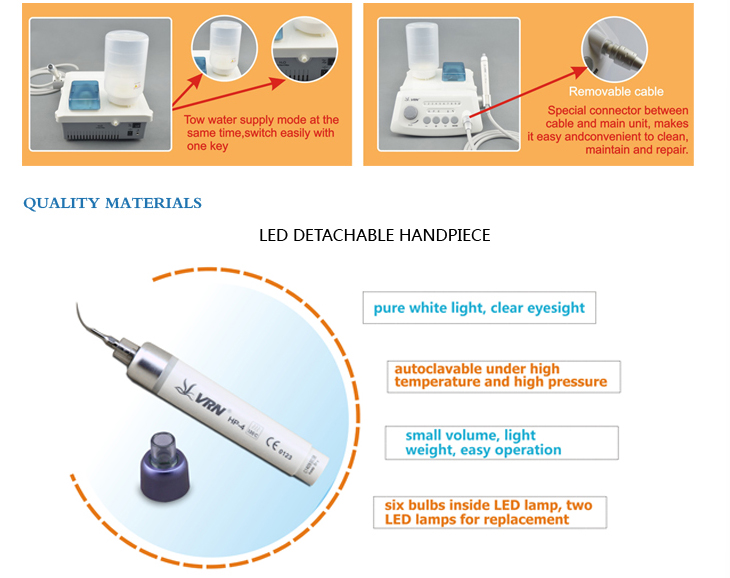 Auto-Water Supply Wireless Control Dental Scaler