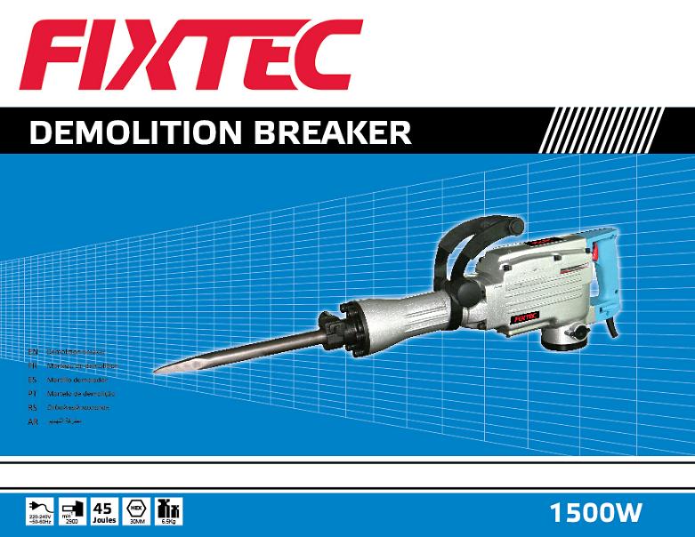 Fixtec Power Tool 1500W Demolition Breaker Hammer (FDH15001)