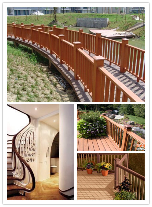 1000*800 2014 Eco-Friendly Hot Sale Cheap Outdoor Wood Plastic Composite WPC Fence (CKW-DD2401)