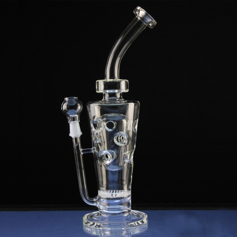 Honeycomb Neck Concentrate Rig Hookah Glass Smoking Water Pipes (ES-GB-304)