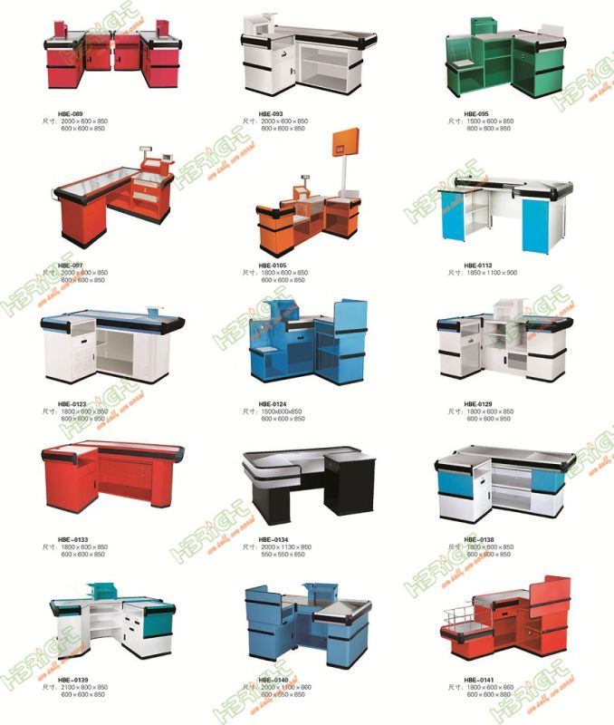 Supermarket Cash Table Long Belt Electrical Checkout Counter