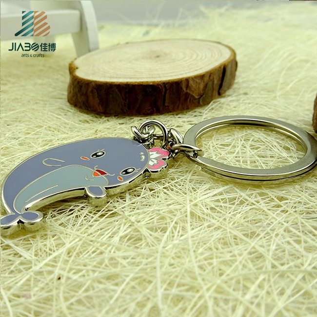 Jiabo Custom Metal Hard Enamel Animal Keychain